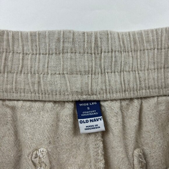Old Navy Flax Linen Blend High Rise Wide Leg Pant S - Picture 4 of 7